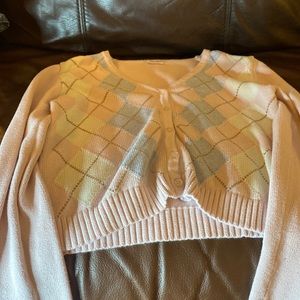 Pink cardigan
